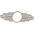thumbnail image 2 of 28"W x 14"H x 7 3/4"IW x 13 1/4"IH x 3/8"T Elizabeth Wood Fretwork Pierced Ceiling Medallion, Hickory, 2 of 3
