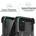 thumbnail image 4 of TJS for Samsung Galaxy A54 5G Phone Case, with Tempered Glass Screen Protector, Belt Clip Holster Hybrid Impact Resist Rugged Kickstand Cover for Galaxy A54 5G (Black), 4 of 7