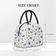 thumbnail image 2 of Disketp Purple Chicory Bolsa Térmica para Almuerzo, Lonchera con Abertura Amplia y Gran Capacidad, Organizador Reutilizable para Mujeres, Hombres y Adultos, 2 of 6