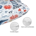 thumbnail image 3 of Naloa Watercolor Nautical Pillow Covers, Throw Pillow Case Cushion Covers,Cushion for Bedroom,Couch,Home-14"x20", 3 of 6