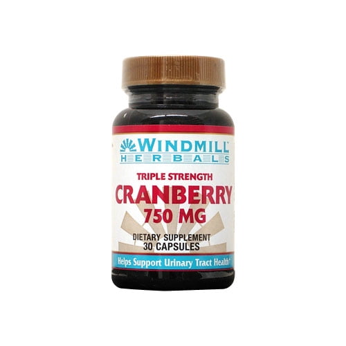 Windmill Vitamins Cranberry 750 Mg Capsules 30 Ea, 3 Pack
