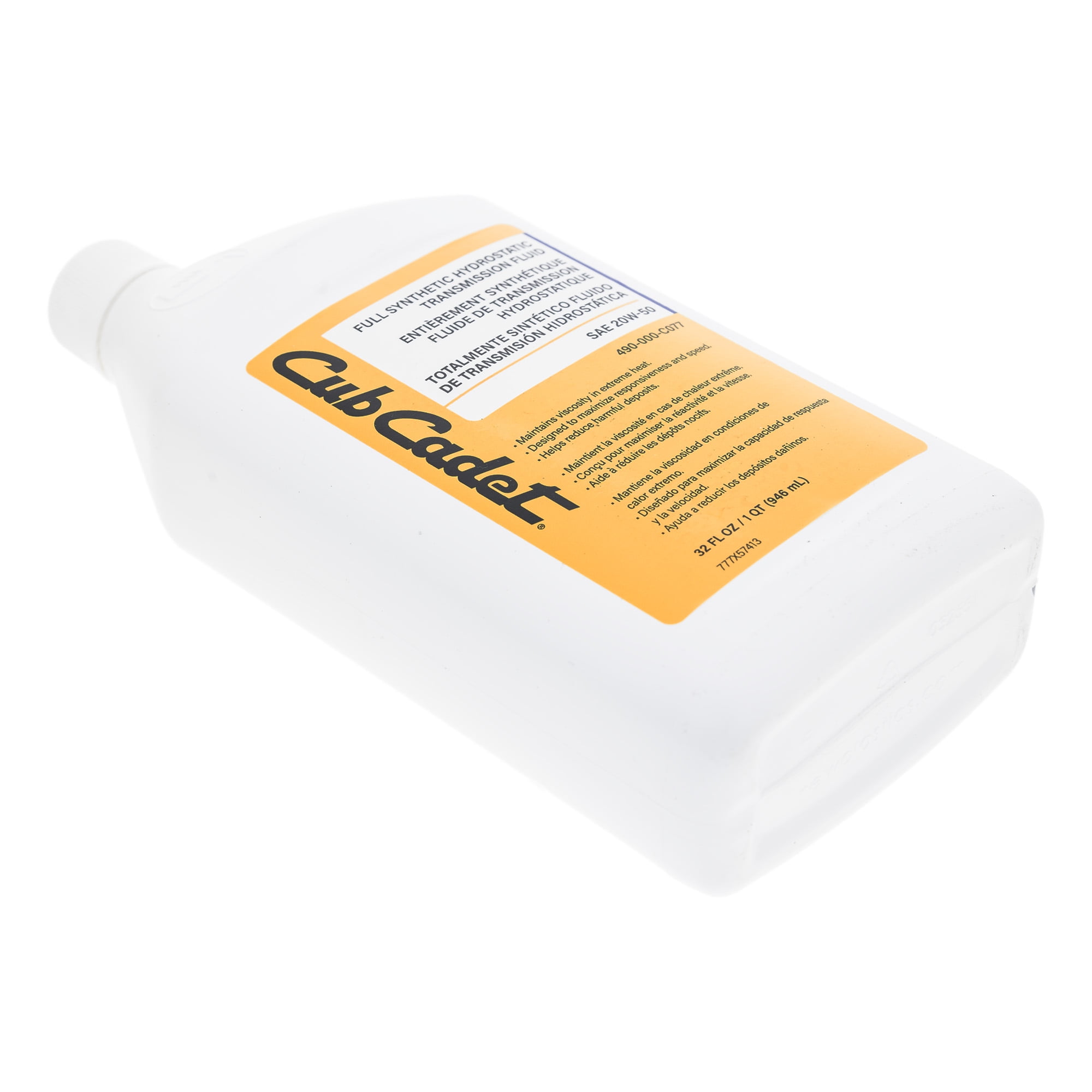 CUB CADET 490-000-C077 20W-50 20W-50 Full Synthetic Hydro Transmission Fluid 1Qt