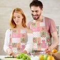 thumbnail image 3 of Pioneer Flower Floral Print Pattern Apron for Women and Men, Cotton Linen Waterproof with Pockets, Adjustable, 33x27 Inch for Kitchen, Gardening, BBQ, Salon, 3 of 6