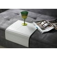 thumbnail image 3 of Camaflexi Soffitta Couchmaid Classic Sofa Arm Tray, Solid Wood Armrest Table Lap Desk, White, 3 of 3