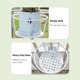 thumbnail image 3 of Portaplantas de hierro estilo rústico, ideal para decorar balcones, ventanas o espacios de oficina. Perfecto para suculentas, hierbas y plantas como el potus. Disponible en blanco, modelo H701., 3 of 6