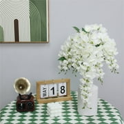 Mainstays 20 inch Artificial Flower, Wisteria Bouquet, White Color. Indoor Use.