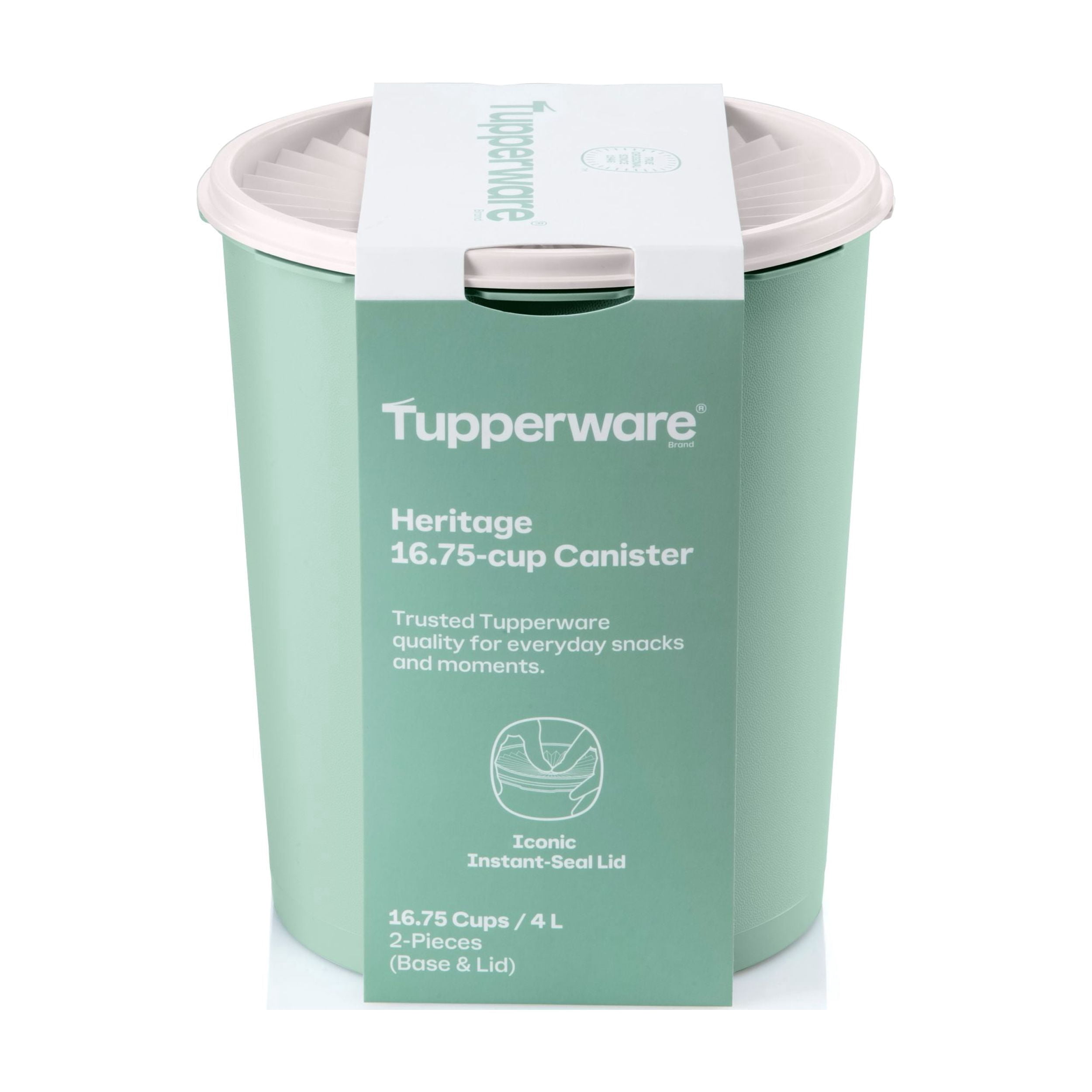 Tupperware Heritage 16.75-Cup Food Storage Canister with Lid