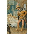 thumbnail image 2 of Walter Crane 10x14 Gold Ornate Wood Frame and Double Matted Museum Art Print Titled - The Sleeping Beauty, 2 of 4