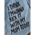 thumbnail image 5 of Gureui Baby Girls Autumn Warm T-Shirt, Toddler Denim Letter Print Long Sleeve Blouse Top, 5 of 5