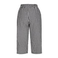 thumbnail image 6 of Women's Casual Elastic Waist Straight Leg Cropped Pants with Pockets, 6 of 7