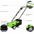 thumbnail image 3 of High Quality 13" Electric Lawn Dethatcher w/  Collection Bag and Removable Blades -Green, 3 of 8