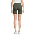 thumbnail image 5 of No Boundaries Women's Rayon Ribbed Bike Short, 5 of 5
