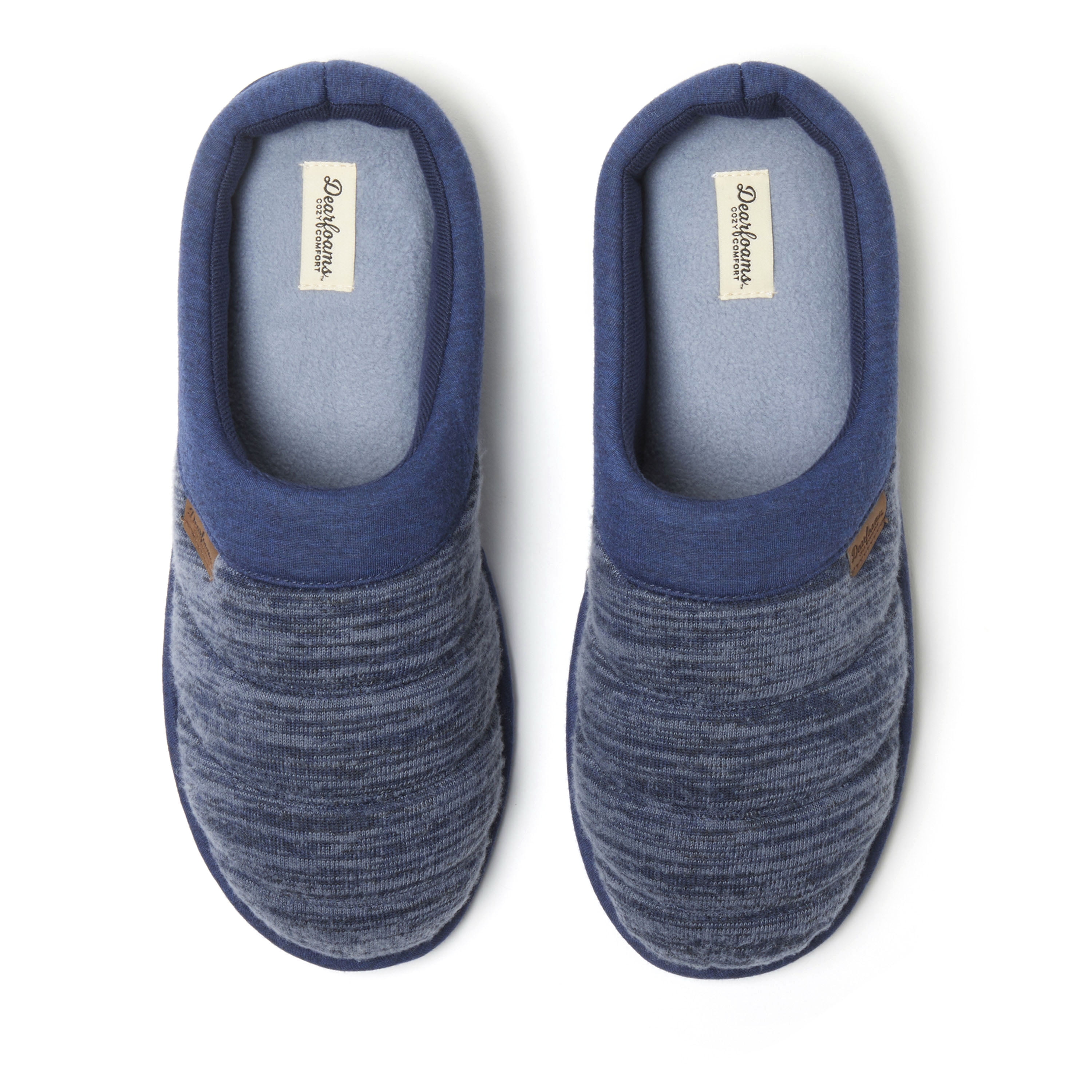 Dearfoams Cozy Comfort Men s Bound Clog Slippers Walmart