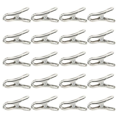 

20pcs Stainless Steel Clips Garden Clips Greenhouse Clamps Fixing Clips
