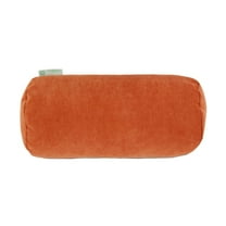 Majestic Home 18.50" x 8.00" Modern, Contemporary Orange Villa Velvet Throw Pillow , Upholstery Fabric;