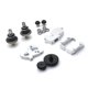 thumbnail image 2 of Vogacara Kit de engranajes de montaje de diferenciales de coche RC, rodamiento de soporte de batería, modelo 1:14, piezas de mejora de vehículo, Kits de construcción modelo Plata Vogacara FN010017-04, 2 of 6