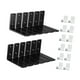 thumbnail image 2 of 12 piezas de soportes para estantes de acero para bricolaje, soportes en L con tornillos, accesorio de conector de estante en L para muebles, mesa de, 2 of 8