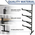 thumbnail image 6 of Heavy Duty Shipping Container Shelving - 4 Pack of 4 Tier Steel Shelves for Cargo Trailer & Conex Container, 1100 LBS Capacity, 19.88"D x 7.48"W x 66.92"H, 6 of 7