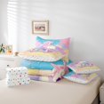 thumbnail image 5 of YST Unicorn Bedding Set 7-Piece Pink Rainbow Unicorn Comforter Set, King Size, 5 of 5