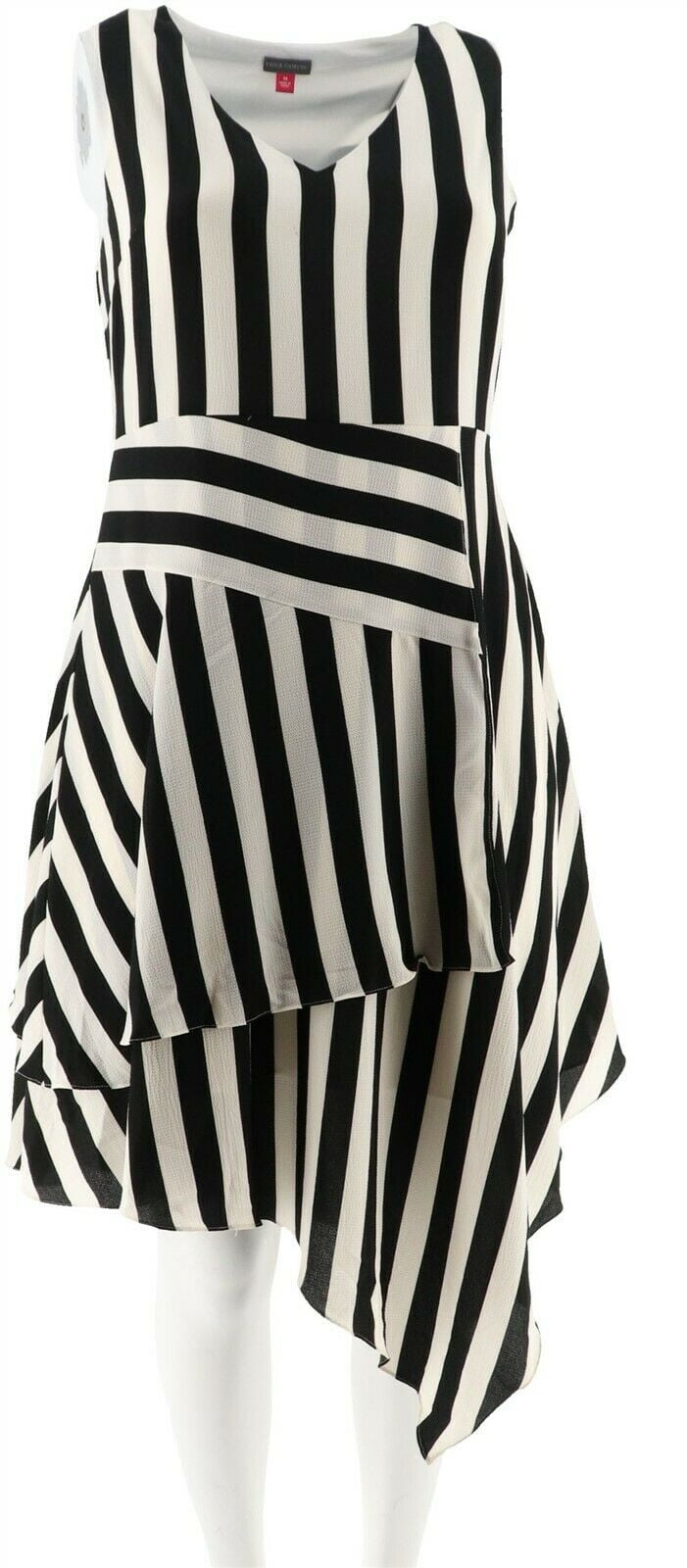vince camuto black and white dress