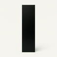 thumbnail image 3 of 3-Tier Black Bookcase with Doors – Matte Finish Vertical Storage Shelf by PJ Furniture, 3 of 7