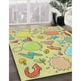 thumbnail image 2 of Ahgly Company Indoor Square Patterned Tea Green Novelty Area Rugs, 5' Square, 2 of 6
