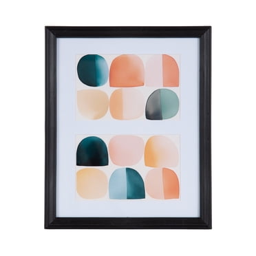 DesignOvation 8x10 Matted for (2) 4x6 Casual Black Decorative Tabletop Picture Frame