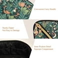 thumbnail image 5 of FORMRS Makeup Bag Travel Cosmetic Organizer for Women Fold Flat Zipper Pouch with Handle, Green Vibrant Forest Pattern, 5 of 8