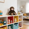 thumbnail image 5 of Cuddly Baby Monkey Plush Toy â Soft Brown Orangutan Stuffed Animal, Huggable Plush Doll for Kids & Adults, Bedtime Companion & Decor, 5 of 6