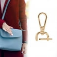 thumbnail image 6 of Swivel Lobster Clasps Bag Handbag Clasps Detachable Clips, PU Leather Accessory Swivel Snap Hooks for DIY Carfts Shoulder Straps Belt 16mm Gold, 6 of 8