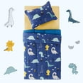 thumbnail image 4 of Sleep Zone Kids Bedding Comforter Set Full/Queen Size - Super Soft & Cute Printed 3-Piece Comforter Set All Seasons for Boys, Girls, Fade Resistant, Machine Washable, Dino Family, 4 of 7