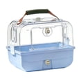 thumbnail image 1 of Transportín de para pájaros, jaula para loros, suministros para mascotas, ventilación, con asa de transporte, portátil para cacatúas, agapornis Azul, 1 of 8