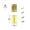 A 16x24mm golden, variant on 24pcs Small Medium Butterfly Golden Bronze Jewelry Chest Gift Wooden Music Box Wine Case Dollhouse Cabinet Door Hinge With Screw