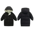 thumbnail image 6 of Godderr Toddler Kids Boys Girls Winter Coats Cardigan Jacket,Baby Mid-Length Down Coats,Velvet Thickening Down Jacket,Zipper Button Knit Top for 1-10 Years Old, 6 of 6
