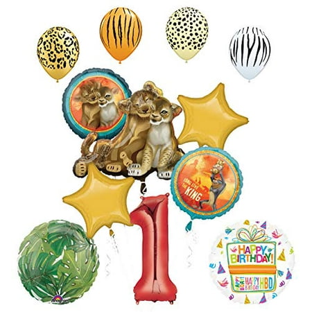 Lion King Party Supplies 1st Birthday Balloon Bouquet Decorations