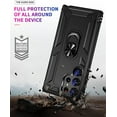 thumbnail image 6 of for S23 Ultra Case Samsung S23 Ultra 5G Phone Case Galaxy S23 Ultra Case Military-Grade Protective Case Shockproof with Ring Car Mount Kickstand for Samsung Galaxy S23 Ultra 5G - Black, 6 of 12
