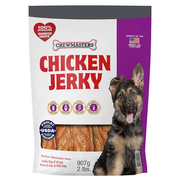 Chewmasters Friandises pour Chiens au Jerky de Poulet, 907 g (31 oz)
