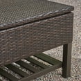thumbnail image 6 of Madisyn Outdoor Wicker Storage Bench with Rack, Multi Brown, 6 of 9