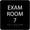 Black, variant on ADA CENTRAL SIGNS - 6" X6" Exam Room 7 Sign - ADA Compliant Tactile Graphics Grade 2 Braille Text Acrylic Wall Signs - Educational Institution Directional Assistance Test Center Door Sign for Schools