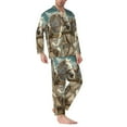 thumbnail image 2 of Fotbe Roman Chariot Horse Race Pijama de Hombre con Estampado de Manga Larga, Conjunto de 2 Piezas, Ropa de Dormir Suave y Cómoda con Bolsillos-XX-Large, 2 of 7