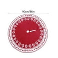 thumbnail image 3 of FNNMNNR Christmas Tree Skirt Knitted Xmas Trees Base Cover Mat Decoration Home Holiday Party Knitting Ornament Supplies, 3 of 9