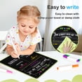 thumbnail image 4 of DOLLAR BOSS First and Last Day Chalkboard Signs, 14”x11” Double-Sided Reusable And Erasable Chalkboard with 7 Colorful Chalk Markers, Portable Dry Erase Chalk Board Ideal Photo Memory Kindergarten, 4 of 10