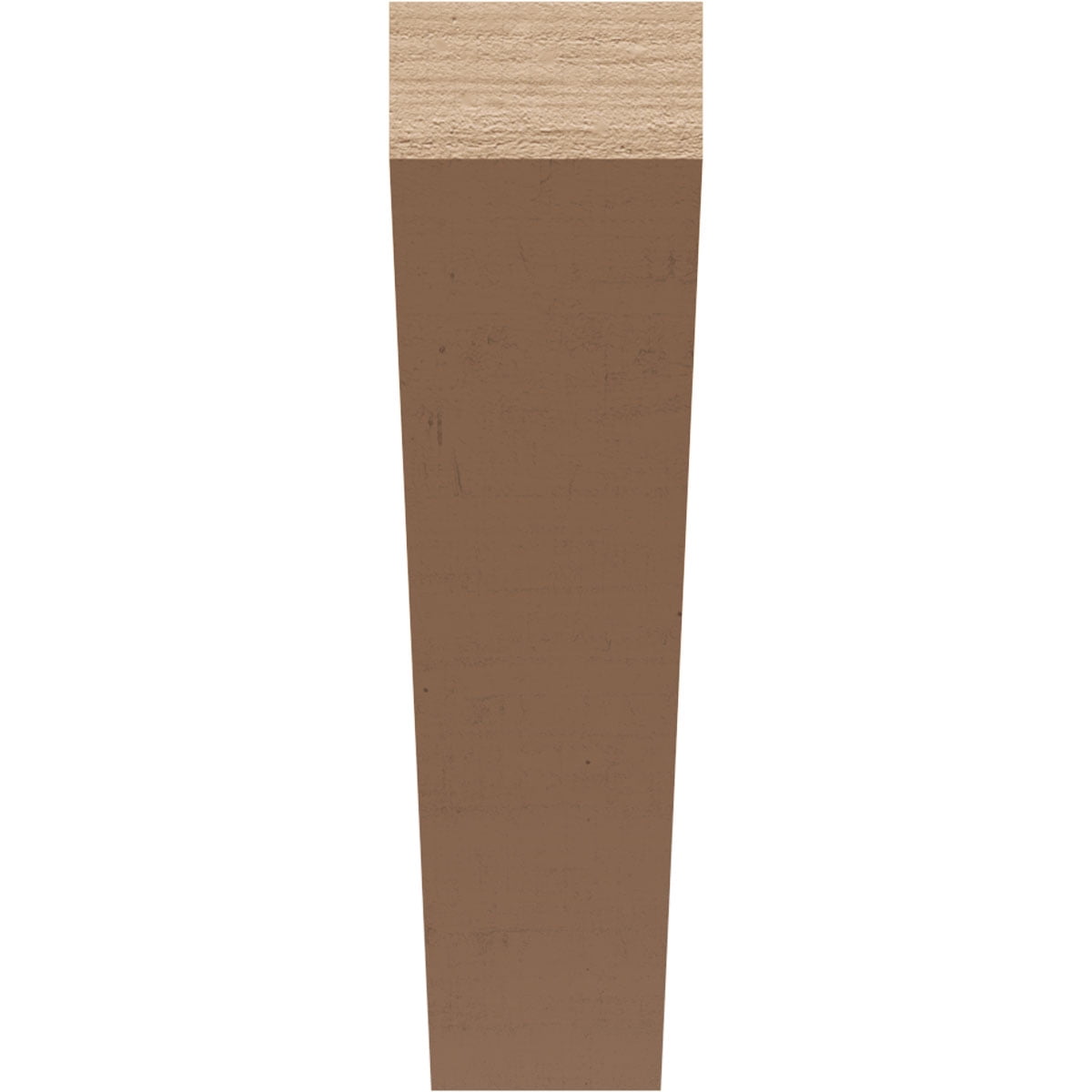 4"W x 16"D x 16"H Thin Concord Rough Cedar Woodgrain TimberThane Corbel, Primed Tan