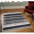 thumbnail image 2 of 7x10Ft Area Rug, Modern Living Room Non Slip Rug with Line Pattern, Washable Rug for Bedroom Dining Room Kitchen Office, Grey, 2 of 7