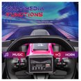 thumbnail image 5 of Aosom 24V 7.5 MPH Electric Go Kart with Adjustable Seat, Drifting Car Battery Powered Ride on Toy Outdoor with Slow Start, Button Start, Music, Honking Horn, Lights, for 6-12 Years Old, Pink, 5 of 9