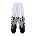 thumbnail image 2 of Fshinging Womens Pants Sweat Waisted Athletic Joggers With Pockets Comfy High Workout Palazzo Pant, 2 of 5
