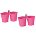 thumbnail image 1 of 8122E HPK S-2 Enameled Galvanized Double Planter - Set of 2, 1 of 1