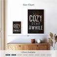 thumbnail image 4 of Elephant Stock Get Cozy Typography Wall Art - Vertical Canvas Wall Art - Living Room Wall Decor - Inspirational And Typography Canvas - Brown And White Decor - 8" x 12", 4 of 8