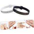 thumbnail image 5 of 10Pcs Ring Ruler US Size Ring Gauge Finger Size Measuring Rings UK Ring Gauge Ring Size Ruler Rings Sizing Tools Ring Measuring Men Ring Jewelry Man White Soft Plastic U.K., 5 of 5