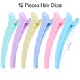 thumbnail image 4 of Juego de 12 pinzas para el pelo de color caramelo para mujer y niña, horquillas profesionales para peluquería, pinzas para el cuidado del cabello, herramientas de peinado, 4 of 5